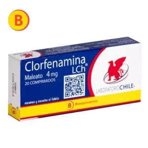 CLORFENAMINA 4 MG X 20 COMP (LAB CHILE)