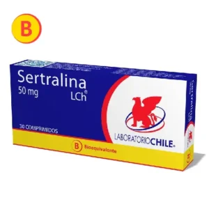 SERTRALINA 50 MG X 30 COM (LAB CHILE)